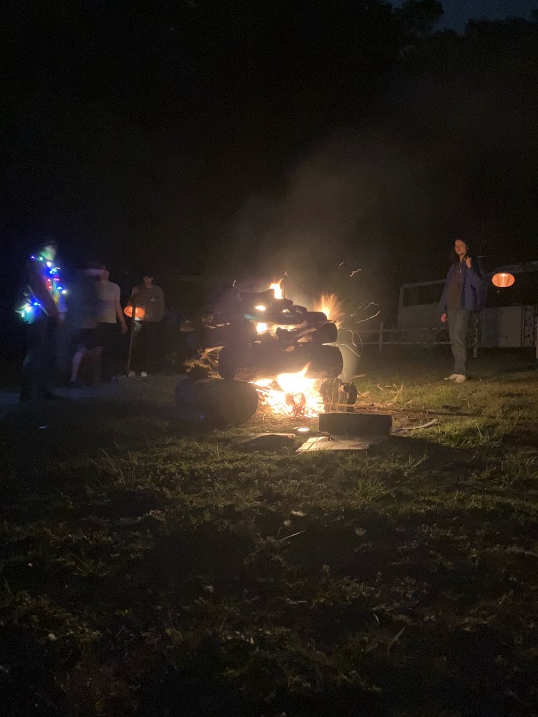 bonfire past midnight in taiwan