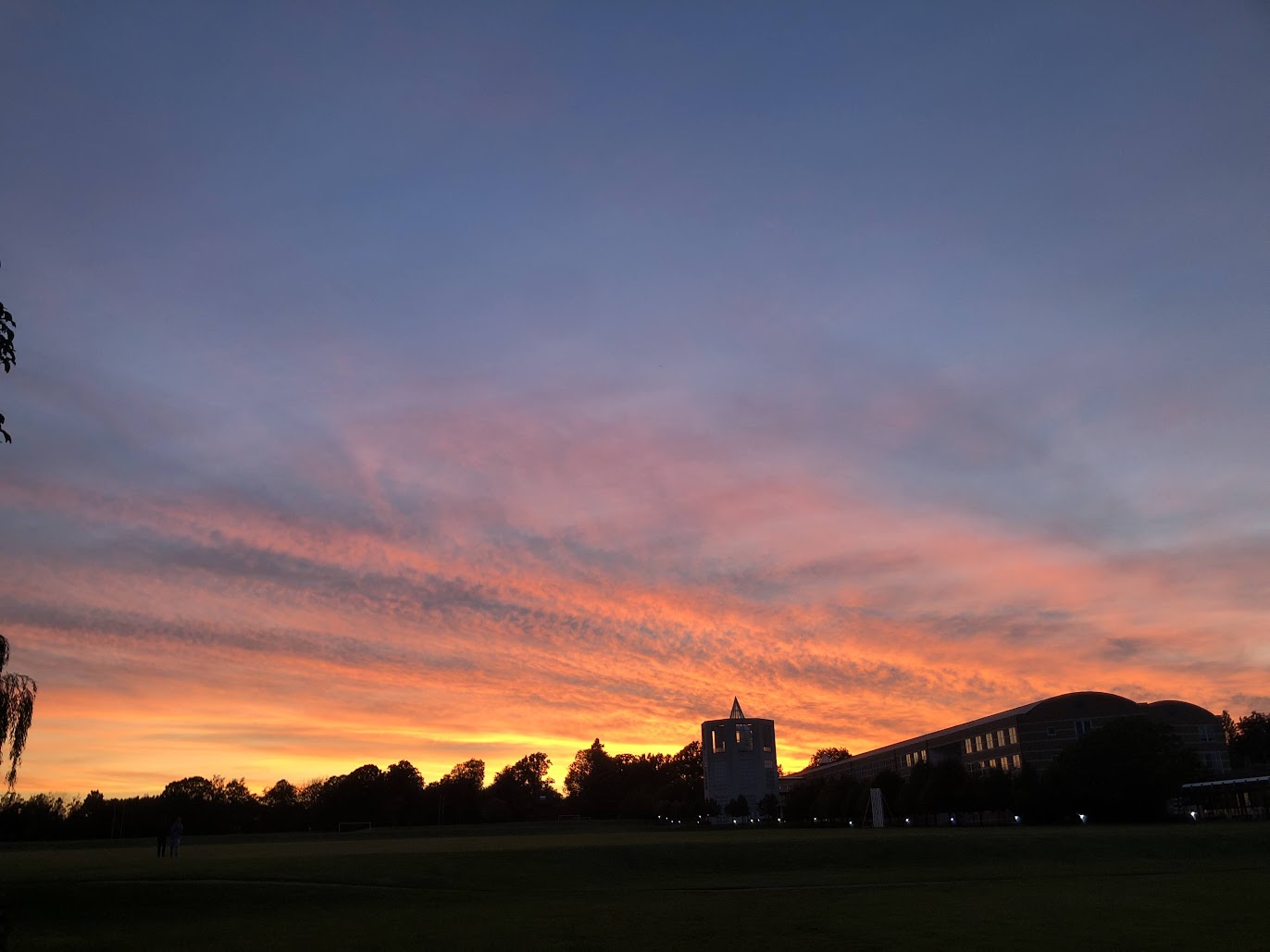 another sunset, this time at the college cambridge