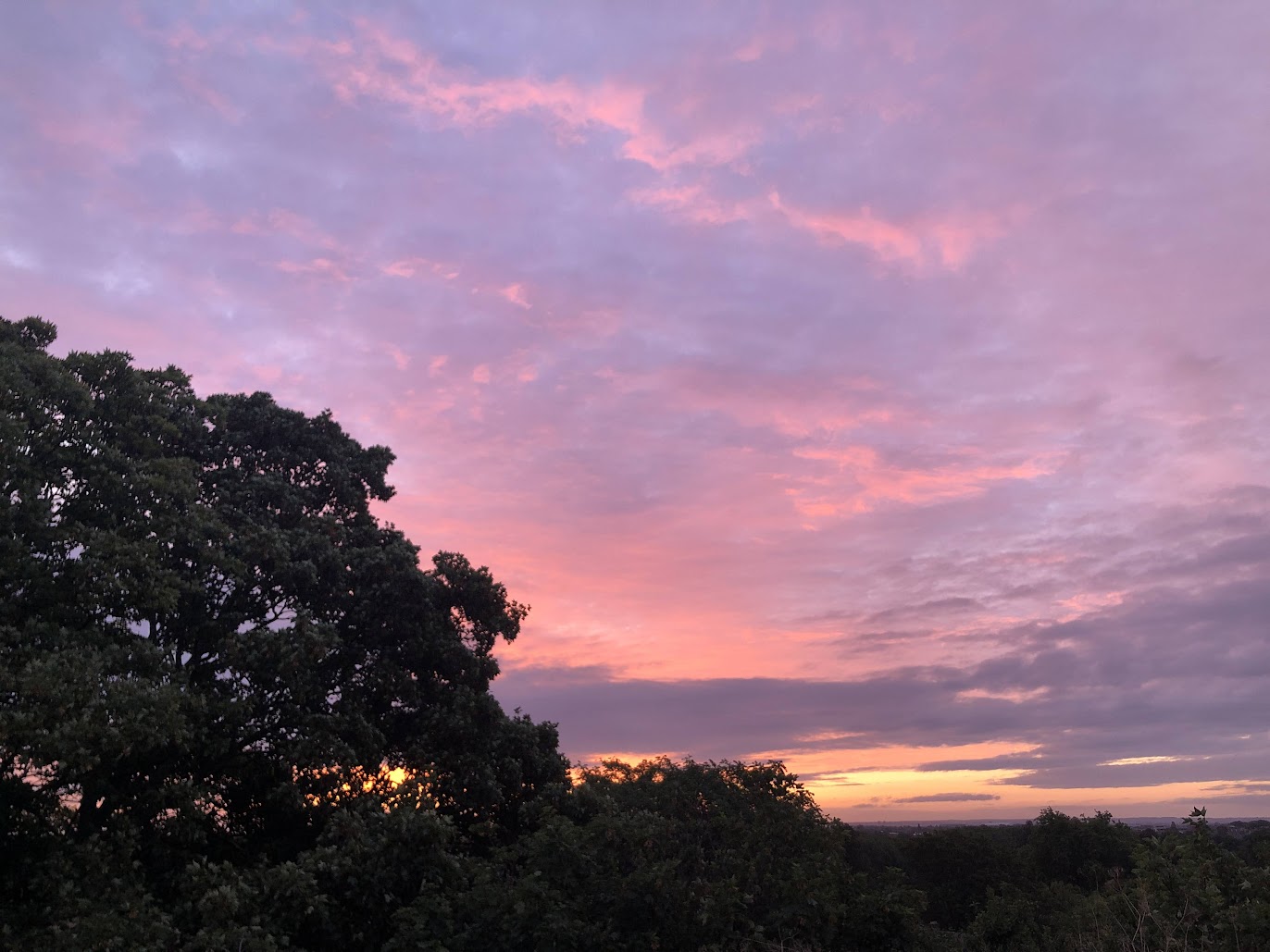 sunset overlooking cambridge